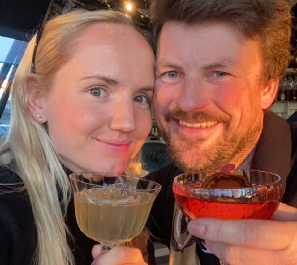 ANAT OROÅD: Andrea Strømsnes Albrethson och hennes man Asbjørn Albrethson Strømsnes blev nästan offer för Magnus Johansson.
