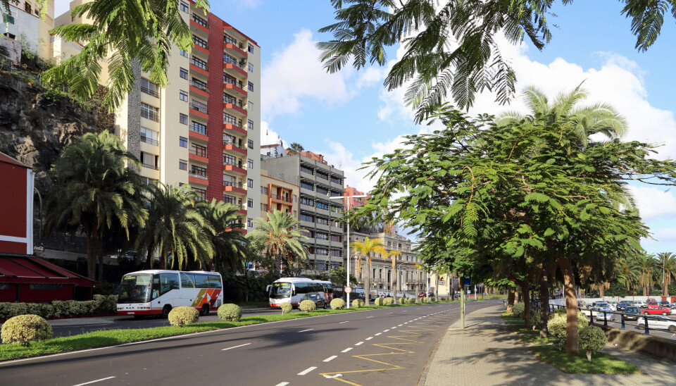 Ett arkivfoto av Santa Cruz de la Palma.