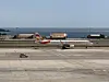 FLYTRAFIKK: Et fly fra Sunclass Airlines på Gran Canaria-flyplassen.