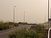 TETT: Sanddisen henger tett over Kanariøyene. Bildet er tatt 31. mars 2026 nord på Gran Canaria. Calima og sandstorm på Gran Canaria.