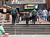 Arkivfoto av Guardia Civil som patruljerer på Shopping Center Puerto Rico, sør på Gran Canaria.